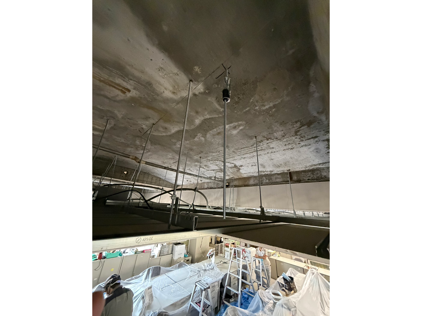 吊りボルト施工完了状態